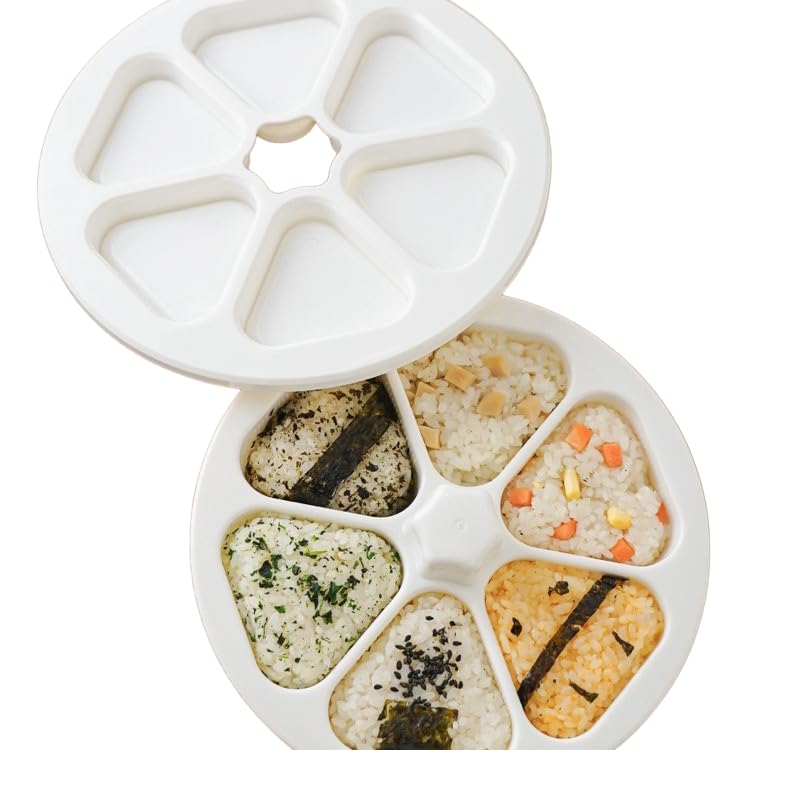 6-Shape Onigiri Mold Maker – Rice Ball Press Set