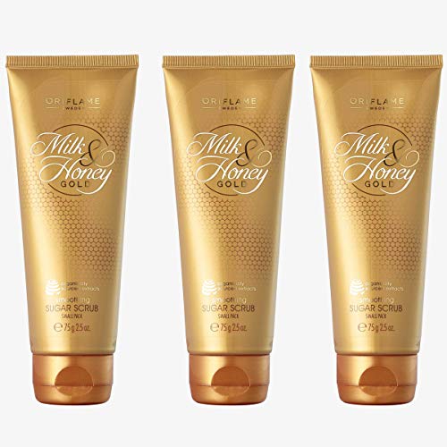 Oriflame MILK & HONEY GOLD Smoothing Sugar Scrub Small Pack 75 g ...