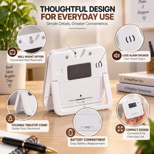 Image of PulGos Digital Clock for Study Kitchen |Multi-Function Large LCD Countdown