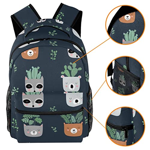 Mochila para portátil cactus ligera que alivia la espalda de estudiantes y profesionales 3