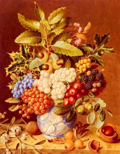 Tableaux Graffiti Art Mural d'Hiver Nature Morte Moderne 60x90cm