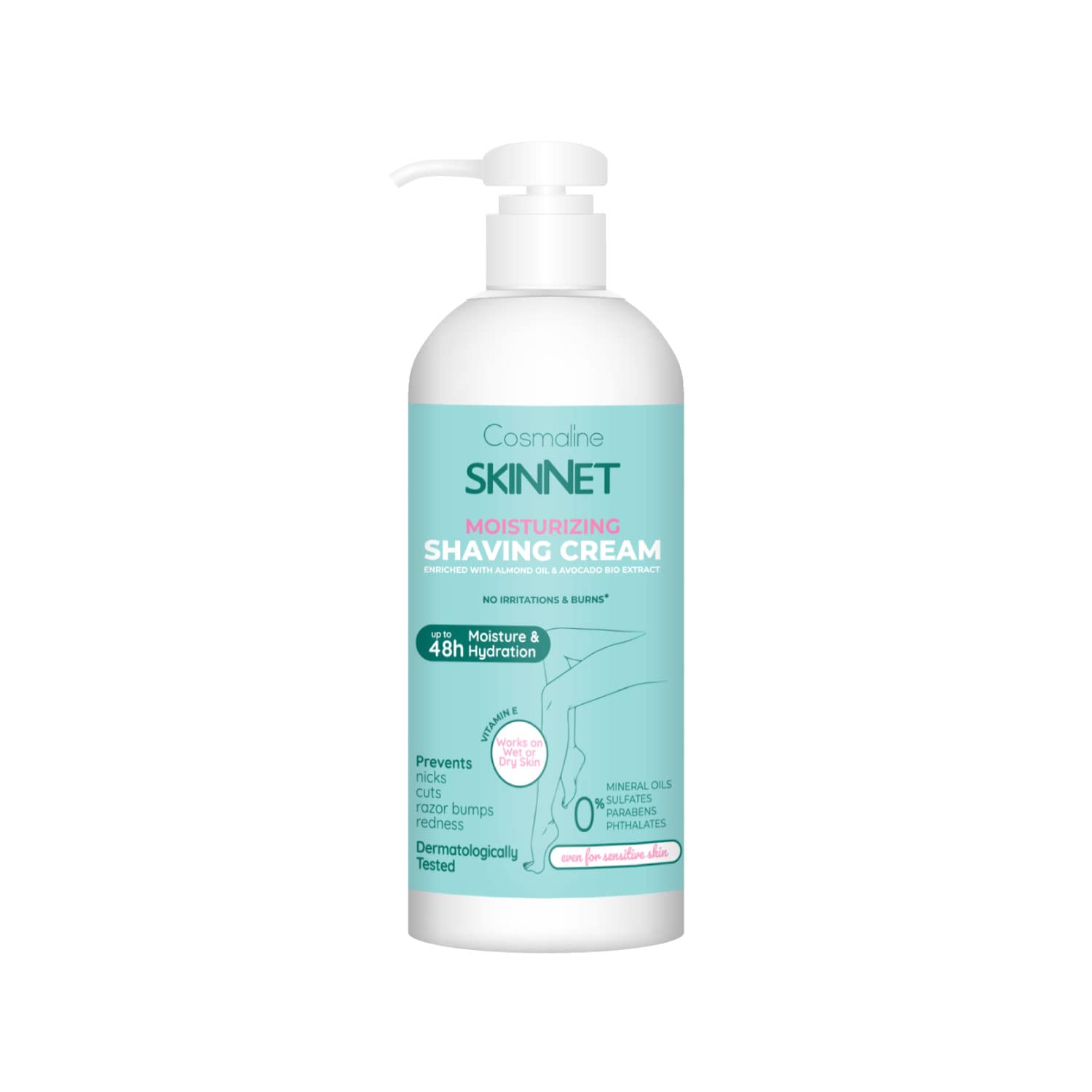 Skinnet Moisturizing Shaving Cream 240ml for Women