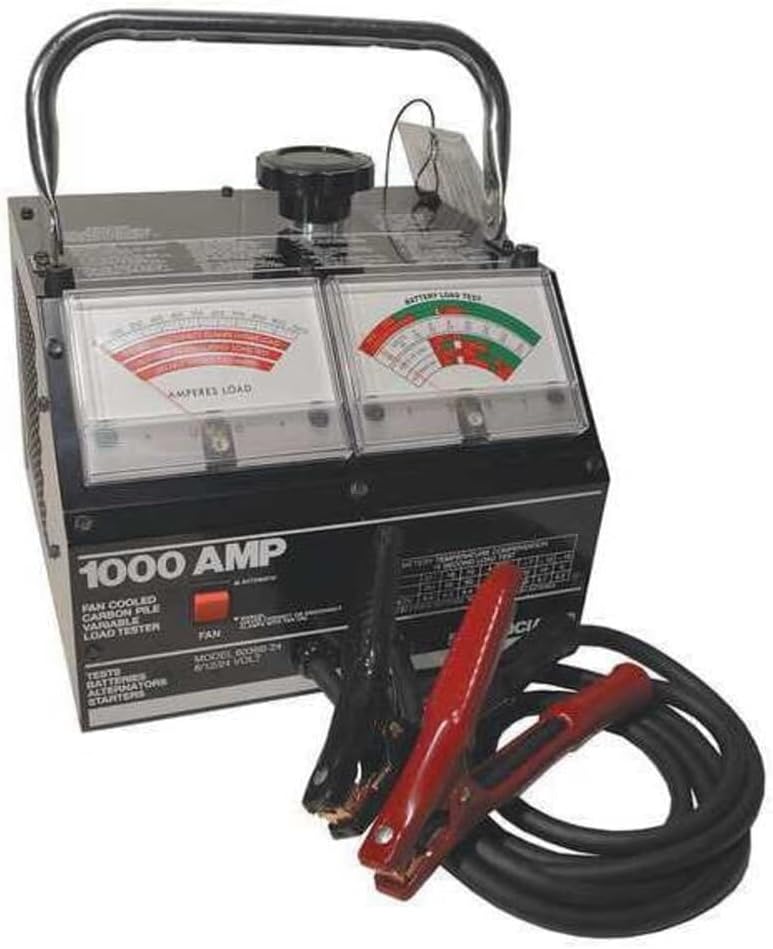 Associated Equipment Battery Tester,Analog,6 to 24V,1000A 6036B-24-1 Each