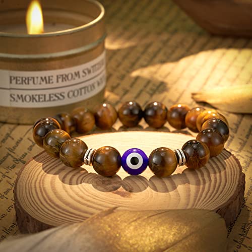 Evil Eye Bracelet For Men Natural Stone Bracelet Protection Good Luck Amulet For Boy #TOP3