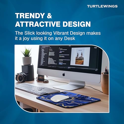 Image of TURTLEWINGS | Mousepad | Inspirational Quote Mousepad - 22x18 cm, 3mm Thick | Abstract Design Non-Slip Rubber Base | Office, Study & Gaming Use | Premium Smooth Surface 14