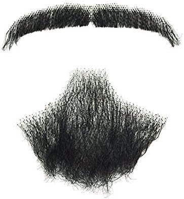 Amazon Co Jp 付け髭 リアル 人毛100 口ひげ あごひげ セット ナチュラルスタイル 濃いバージョン 付けひげ 付けヒゲ つけひげ つけ 髭 つけヒゲ Rm 1017 1 Rm 1018 1 ホビー