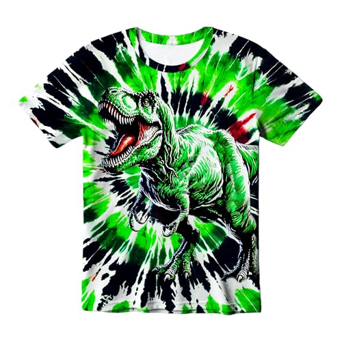 Image of Kids Tie Dye T-Shirt, Children Tie Dye Short Sleeve Tee Shirt for Kids