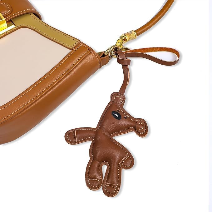 Image of Mini Backpack Keychain for Women & Girls | Cute PU Leather Purse Charm Keyring with Wrist Strap & Metal Hook | Fashion Bag for Handbags, Backpacks, Car Keys & Accessories