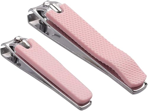 Rocutus Juego de 2 cortaúñas portátiles, cortaúñas para adultos, cortaúñas para pedicura para adultos, cortaúñas para uñas, tijeras de manicura para