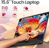 Dell 15 laptop táctil, Intel 10 núcleos i5-1334U (supera a i7-1250U) pantalla FHD IPS antirreflejo de 15.6", laptop empresarial, 20GB RAM y 512GB SSD, Windows 11 Pro de por vida con Copilot IA 6