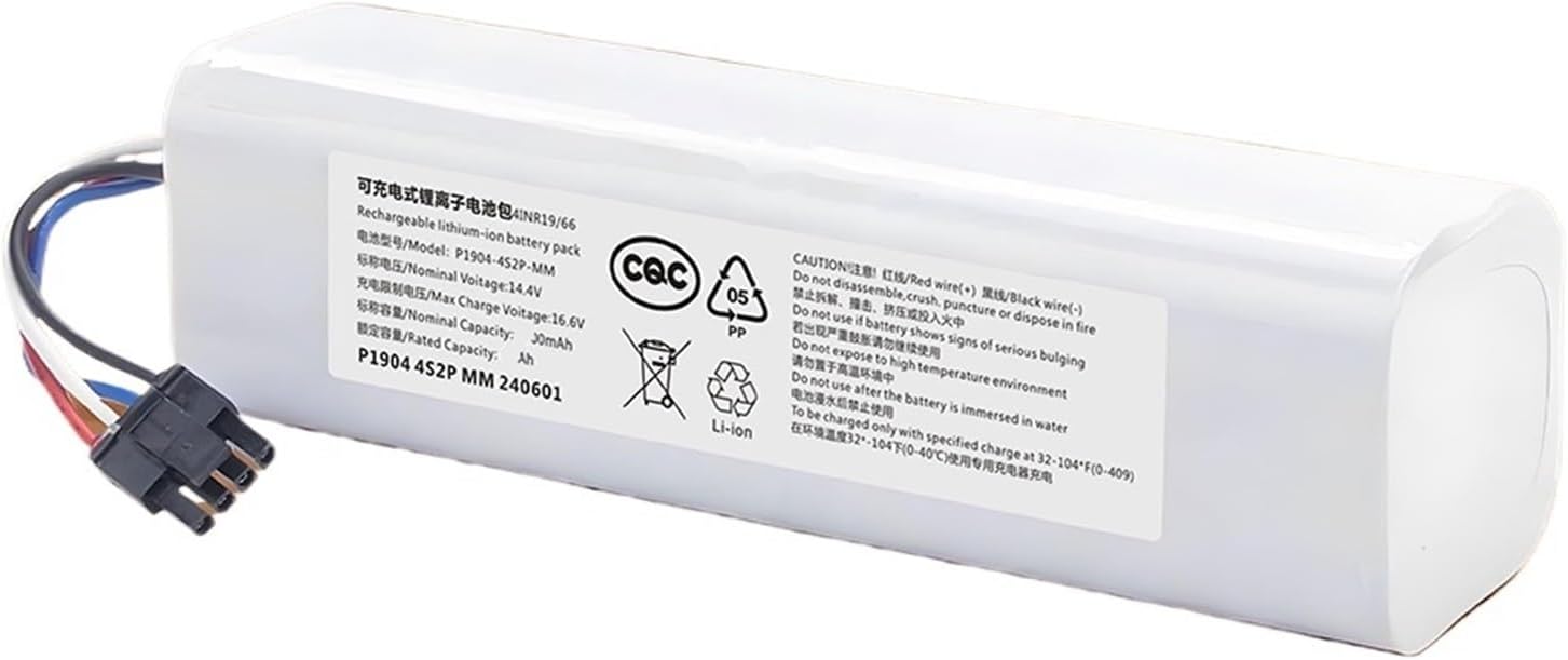 5200mAh 14.4V Replacement Battery，Compatible For Dreame，D10s L10s D9_Pro D10 L10 D10 Plus D9 Max RL55L L10_Pro Z10_Pro W10 Robot Vacuum