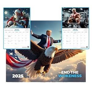 2025 Donald Trump Wall Calendar – Iconic Presidential Design, Monthly Calendar Featuring Stunning Images, Perfect for MAGA Supporters, Premium Glossy Finish
