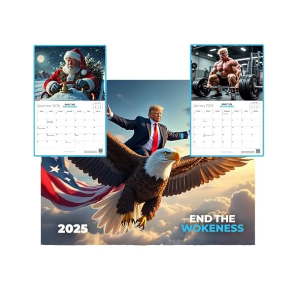 2025 Donald Trump Wall Calendar – Iconic Presidential Design, Monthly Calendar Featuring Stunning Images, Perfect for MAGA Supporters, Premium Glossy Finish