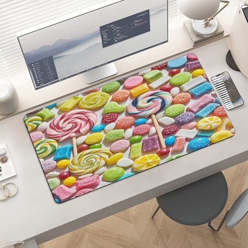 Sweet Candy Backdrop Desk Pad Large Office Desk Mat miniatura 6