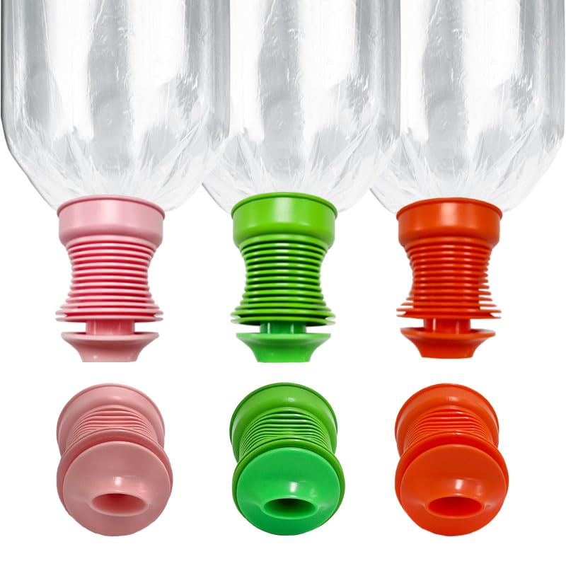 Image of VOOZR Storage bag supporting valve 3 colors 6 pieces, 31.5 Inch, PINK GREEN ORANGE, VOLCAN001