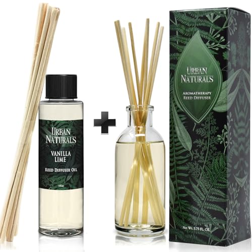 Difusor de varillas Vanilla Lime Urban Naturals 4 oz miniatura 1