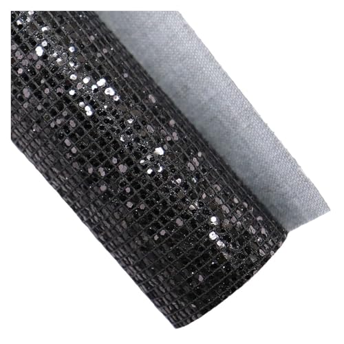 Tissu à grosses paillettes unie 50x120cm pour la couture de sacs