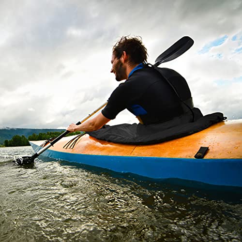 Jupe de kayak universelle nylon réglable accessoire bateau canoë surf gris - 4