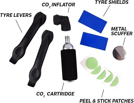 Slime Deluxe Tire Tackle: Bike Tube Repair & Inflation Kit