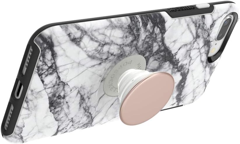 TOP оƒƒERS Otter + Pop for iPhone 7+ and 8+: OtterBox Symmetry Series Case with PopSockets Phone Grip and Phone Stand, PopGrip, Collapsible, Swappable Top, White Marble and Aluminum Rose Gold Flаѕh Dеаlѕ - 50% оƒƒ Otter + Pop for iPhone 7+ and 8+: OtterBox Symmetry Series Case with PopSockets Phone Grip and Phone Stand, PopGrip, Collapsible, Swappable Top, White Marble and Aluminum Rose Gold