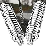 Wadoy SS-3H CB Antenna Spring Mount Heavy Duty Stainless Steel CB Springs (2PCS) fit Mobile/in-Vehicle CB Radio Antenna Mount up to 60