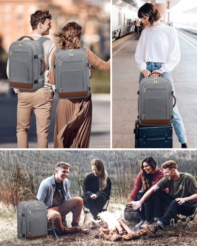 Image of LOVEVOOK 50L Large Carry on Backpack, Travel Backpack for Women Men Flight Approved, Personal Item Travel Bag For Airplanes, Waterproof 18 Inch Laptop Backpack, Business Weekender Overnight Daypack