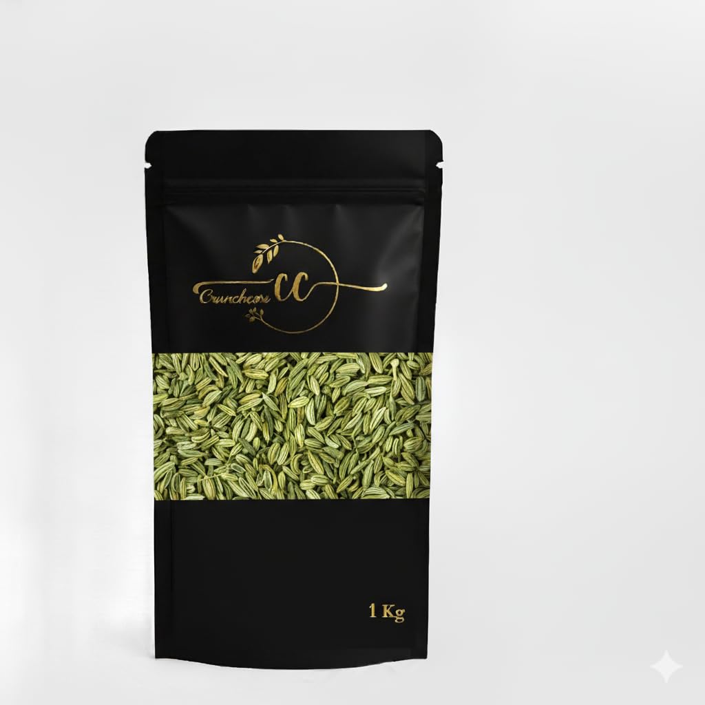 CRUNCHCORE Premium Fennel Seeds for Mukhwas, Digestive Aid, Cooking, Mouth Freshener, Aromatic and Flavourful (1 KG)-image-42