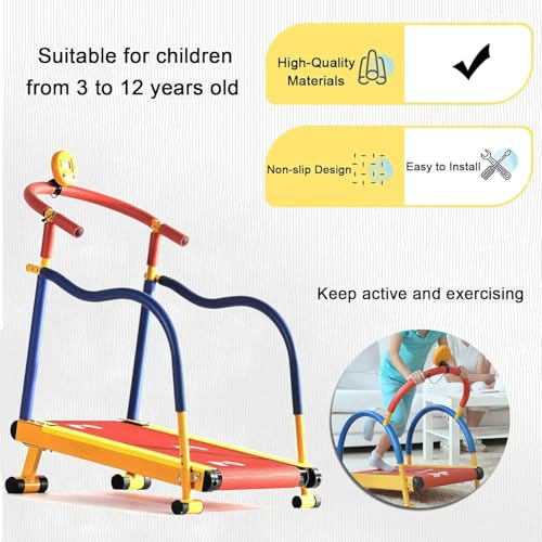 Image of Children's Treadmill,Fun and Fitness Exercise Equipment,Toddler Workout Equipment,for 3 to 8 Years Old Kids