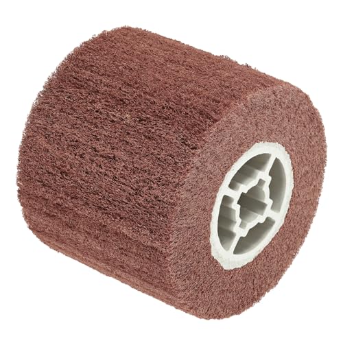 Roue de polissage en nylon non tissé rouge 120 x 100 x 19 mm à grains 800