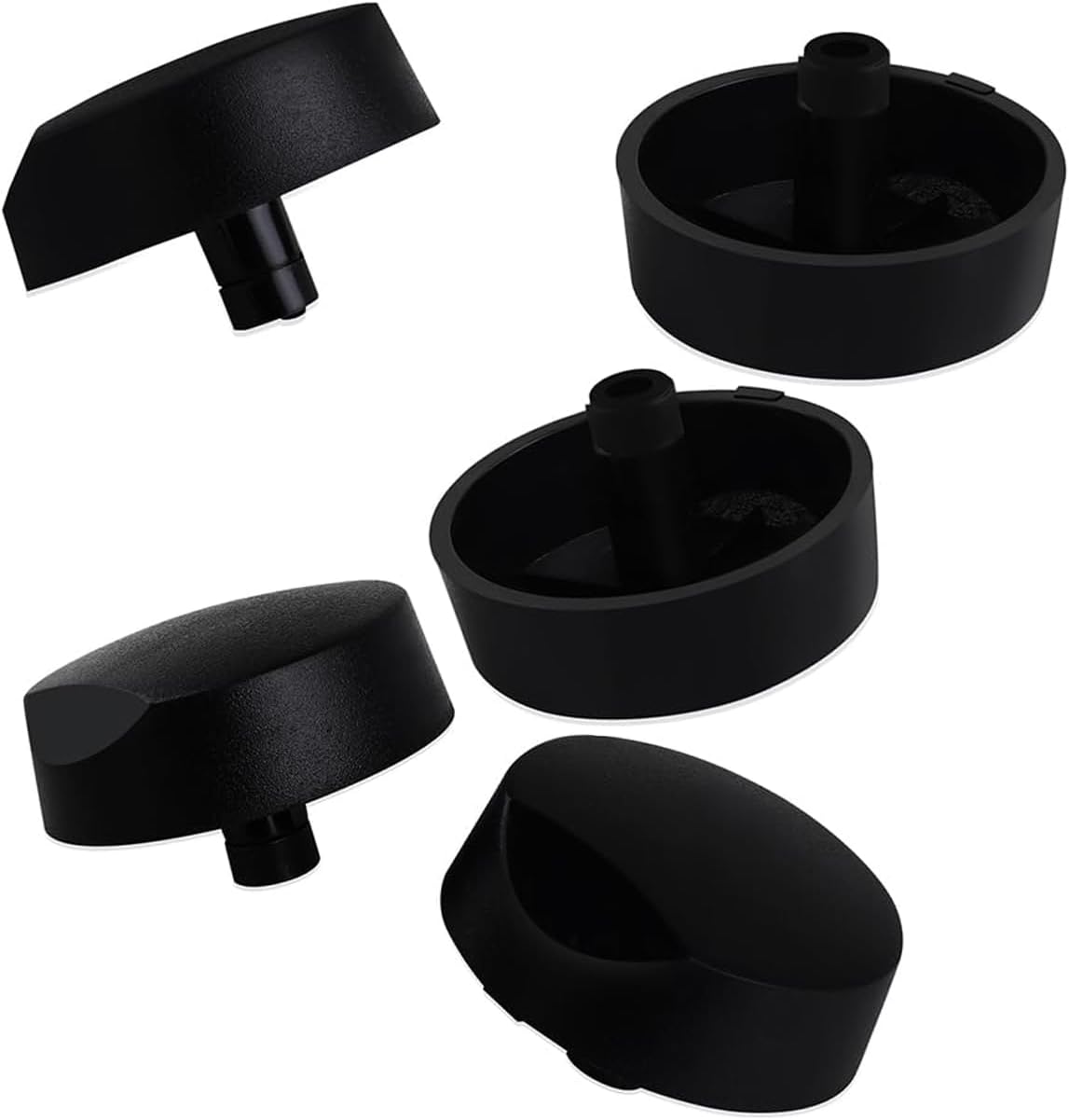 Cooktop Burner Knob, Stove Control Knob Black (5 Pack) Compatible with 82977, AP3390330, PS4271638, DE81-08738A Control knob Replacement (5)