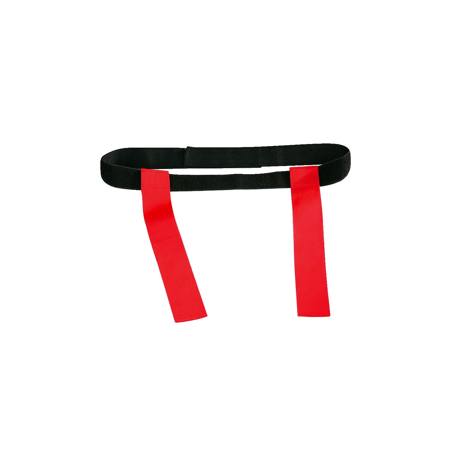 Sport-Thieme Flag Football Set | 5 Gürtel mit 10 Flaggen für Flagfootball | In Rot oder Blau Klettverschluss | Länge: 110 cm | Markenqualität