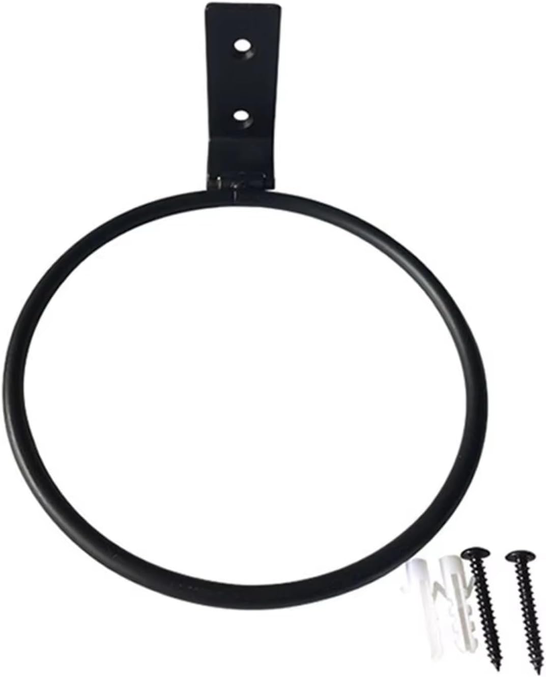 3 Pack Metal Wall Mount Plant Ring Holders, Circular Wall Flower Pot Brackets, Sturdy Hanging Planter Rack for Home, Office, Balcony Indoor Outdoor Decor (4 Inch)