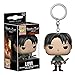 Pop Japon Animation Attaque sur Titan Levi Figurine d'action Porte-Clés Poche Pop Jouets avec Boîte De Vente Au Détail Meilleur Cadeau De Noël pour Les Enfants