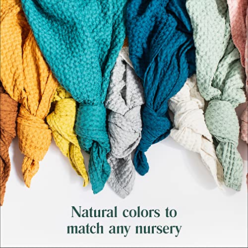 Simka Rose Waffle Baby Blanket-Muslin Swaddle Blankets-Baby Blankets For Boys & Girls Gender Neutral Toddler Blanket 100% Cotton- Stroller & Crib Blanket For Baby Nursery #TOP7