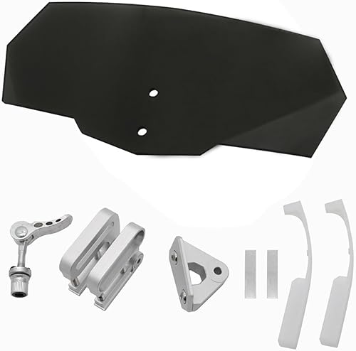Parabrisas deflector de viento para motocicleta compatible con R1200GS Vfr 800 Versys 650 Moto Parts (color negro, tamaño: 7)