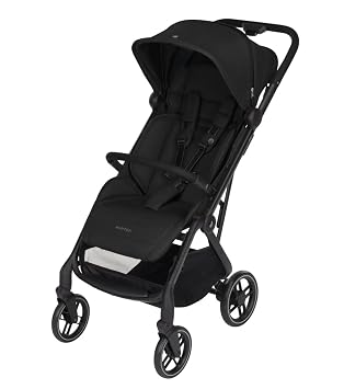Maxi-Cosi Soho Stroller 0-4 Years 0-22 kg Ultra Compact Buggy Automatic One Hand Folding Mechanism Spacious Seat 3 Reclining Positions Flat Reclining Position Twillic Black