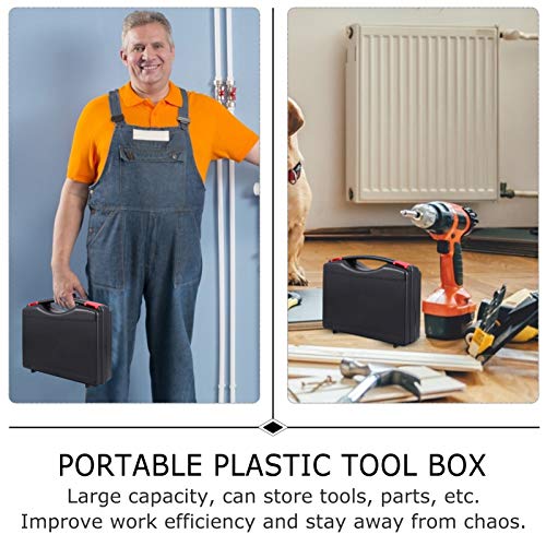 Cabilock Plastic Tool Box Portable Carrying Tool Storage Case For Craft Storage Household Hardware Organizer 24. 5X18Cm #TOP4