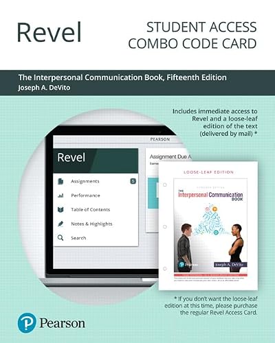 Revel for The Interpersonal Communication Book -- Combo Access Card