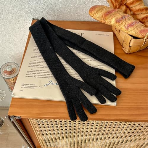 Solyinne Skinny Scarf for Women Y2k Candy Color Slim Knitted Scarves With Cute Palm Hot Girl Birthday Photo Booths Party Prop3