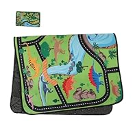 ORFOFE Kids Play Mat Dinosaur Rug Non-slip Infant Playmat 50x80cm Foldable Road Map Carpet for Toddlers Bedroom and Playroom