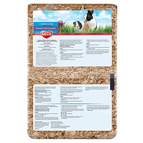 Image of Kaytee Clean & Cozy Natural Bedding with Lavender 100 Liters