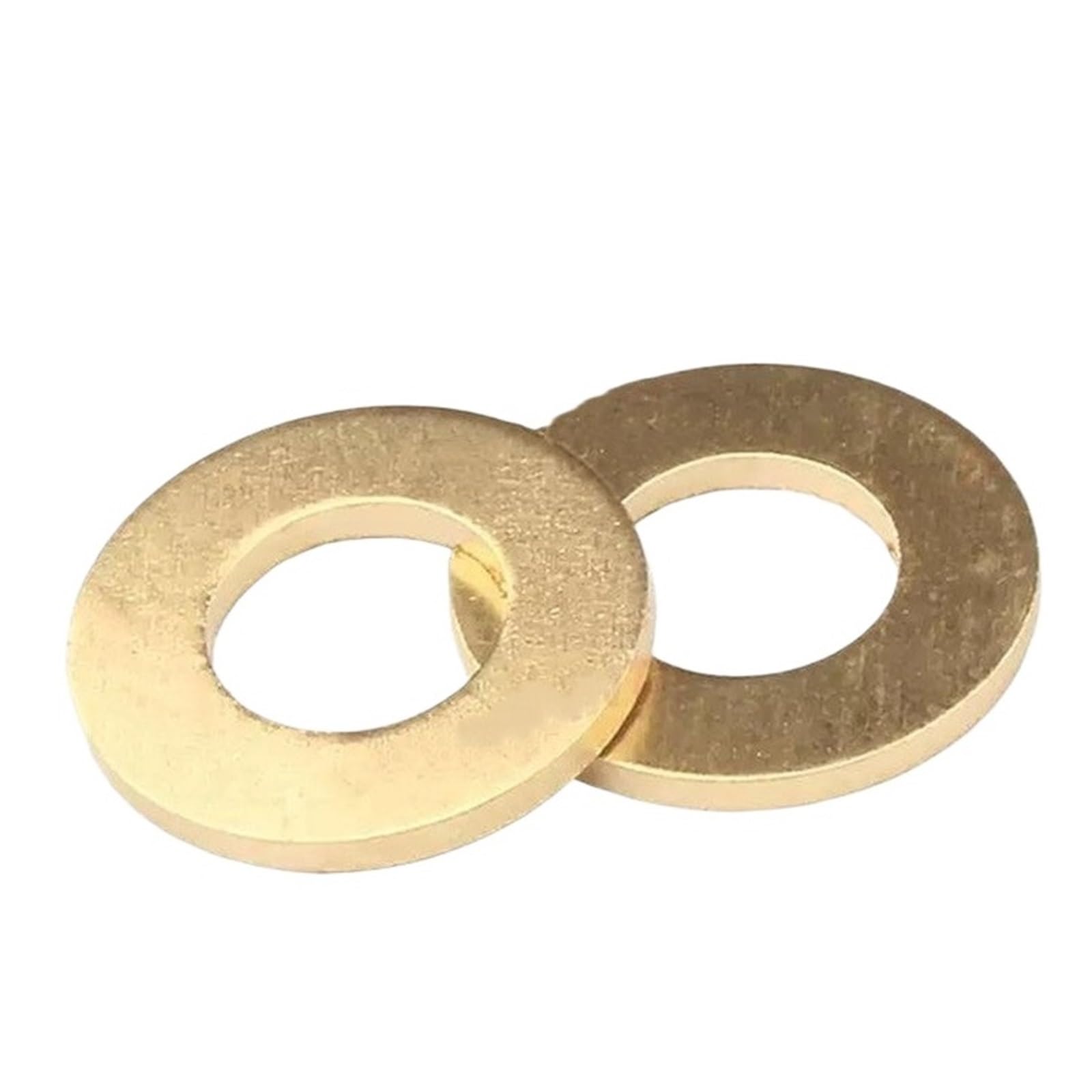 Stahlscheiben, Messing-Unterlegscheiben-Dichtungsringe, massives Messing-Unterlegscheiben-Set M2-M24, verschiedene Stärken, 1–200 Stück(M22 x 39 x 3 (2pcs))