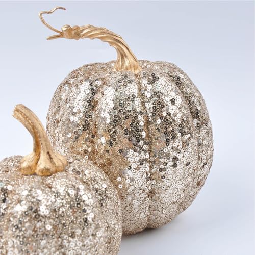 Sculptures décoratives de récolte scintillantes en résine imperméable haute qualité - 8