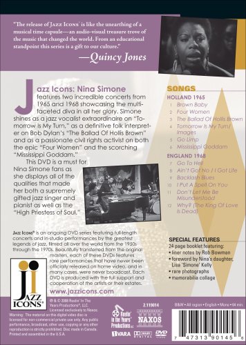 Miniatura 3 de Jazz Icons Nina Simone - Live in '65 & '68