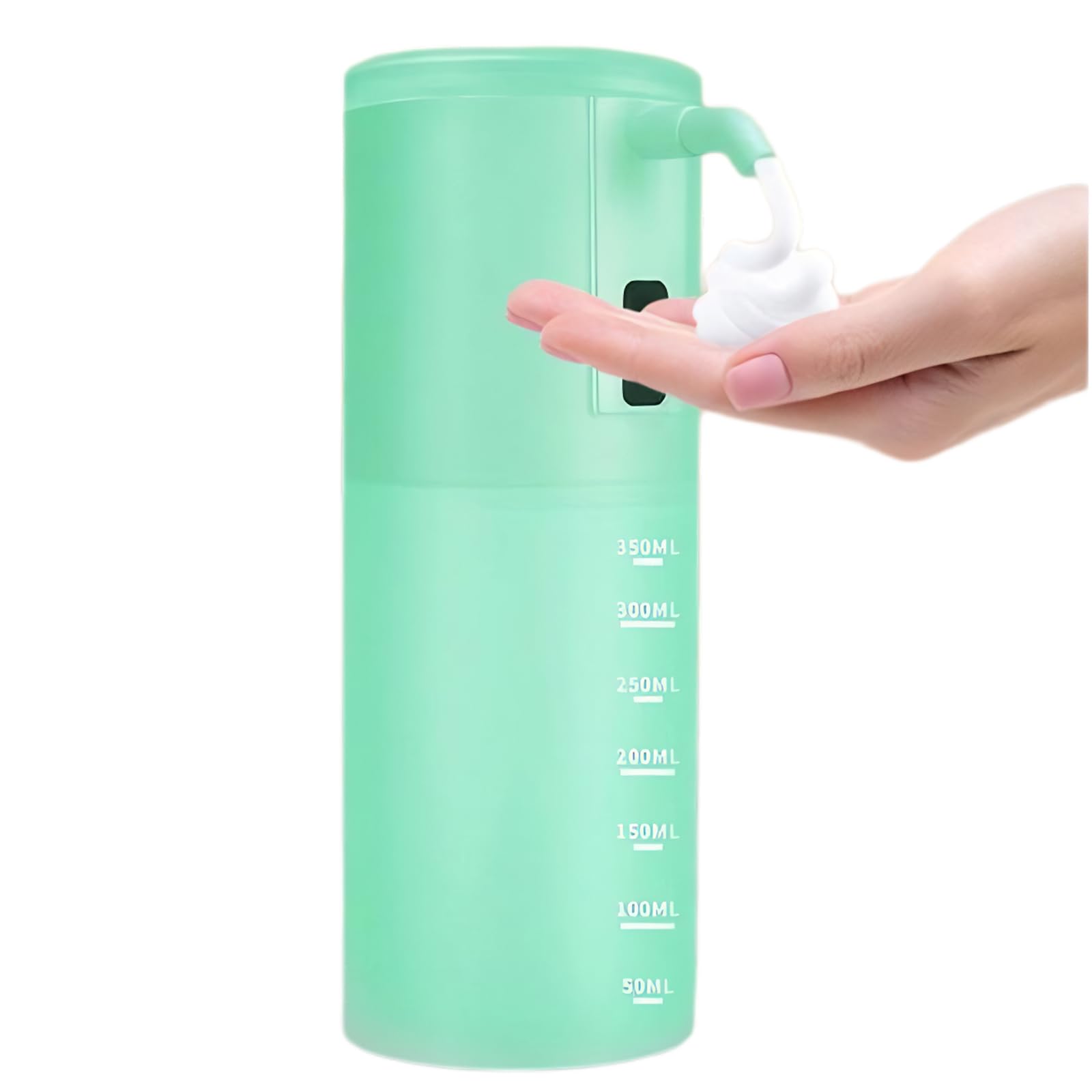 UAOGPLK ,Green,Foam,Automatic Soap Dispenser Touchless,350Ml Rechargeable Liquid Hand Soap Dispenser, 4-Level Adjustable, Waterproof for Bathroom Kitchen Dish Soap
