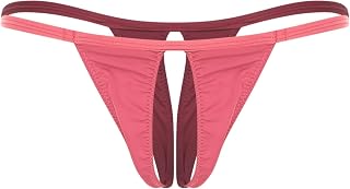 dPois Women Low Rise Y-Back Lingerie Tiny Panties Sexy Micro Thong Underwear Minimal Coverage Swimsuit