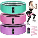 ABAPIC Fabric Resistance Bands for Working Out, Fabric Booty Bands for Legs and Butt with Stretching Strap Included, Non-Slip Glute Bands for Yoga Pilates Home Fitness