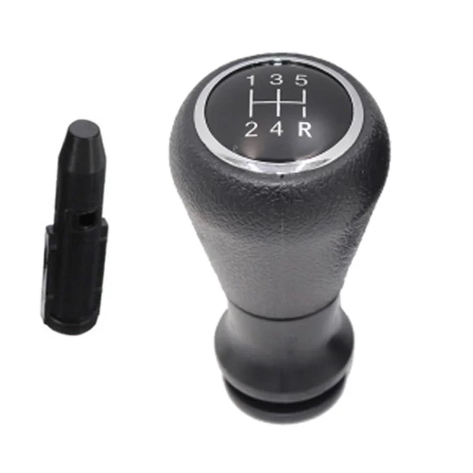 Wphlyz 5 Speed Black Head Change Lever Knob For Peugeot 106 306 205 307 406 206 207 208 Gear Shift Knob Stick Pen + Lever Adapter(5 Speed Black)