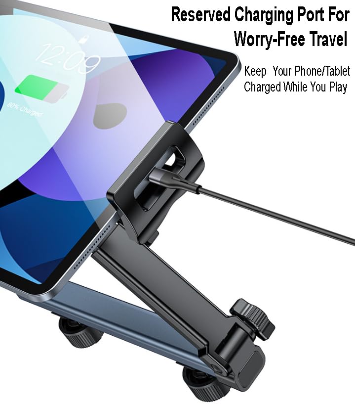Supporto auto per tablet, supporto per tablet per camion, supporto per navigazione montato sui poggiatesta per sedili posteriori, rotazione a 360 gradi con smartphone e tablet da 4,7 a 13 pollici