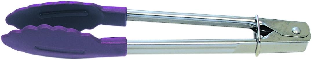 CybrTrayd Mini Tongs, 7", Sky Blue